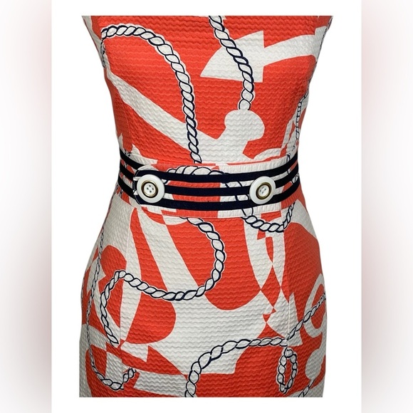 Lilly Putlizer Kirkland Dress in Tango Orange Booze Cruise 🚢 - Picture 7 of 9